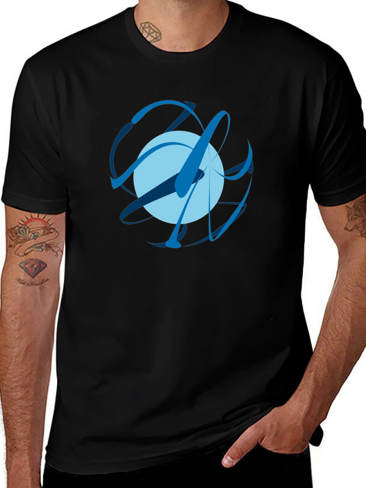 Abstract Orb Graphic Tee - Modern Art T-Shirt