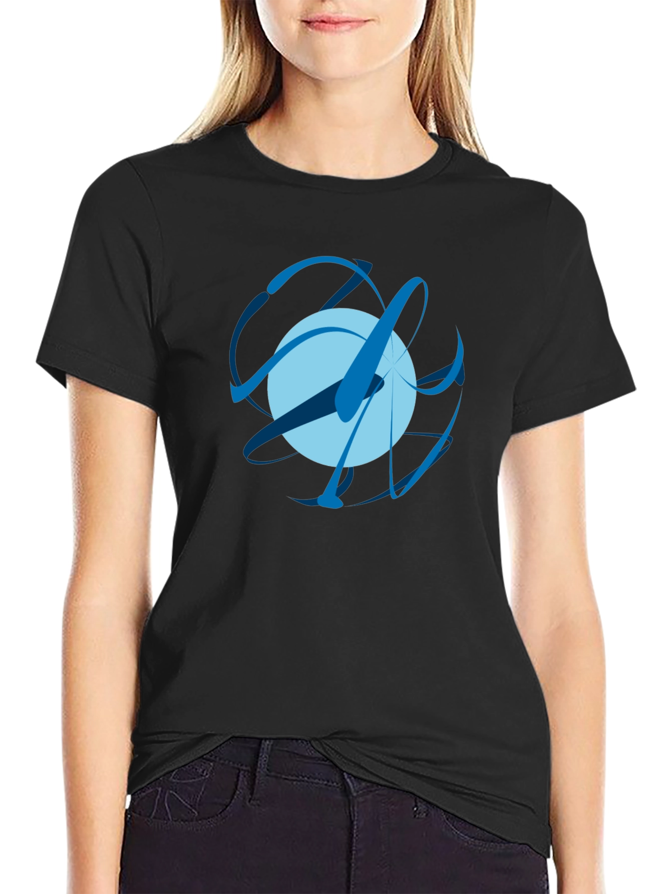 Abstract Orb Graphic Tee - Modern Art T-Shirt