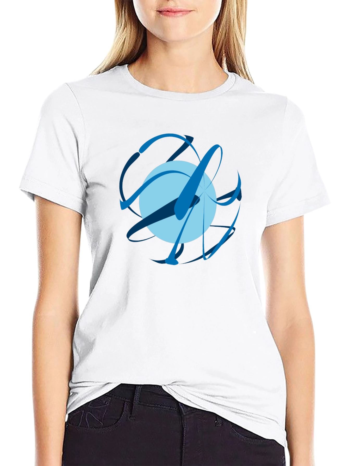 Abstract Orb Graphic Tee - Modern Art T-Shirt