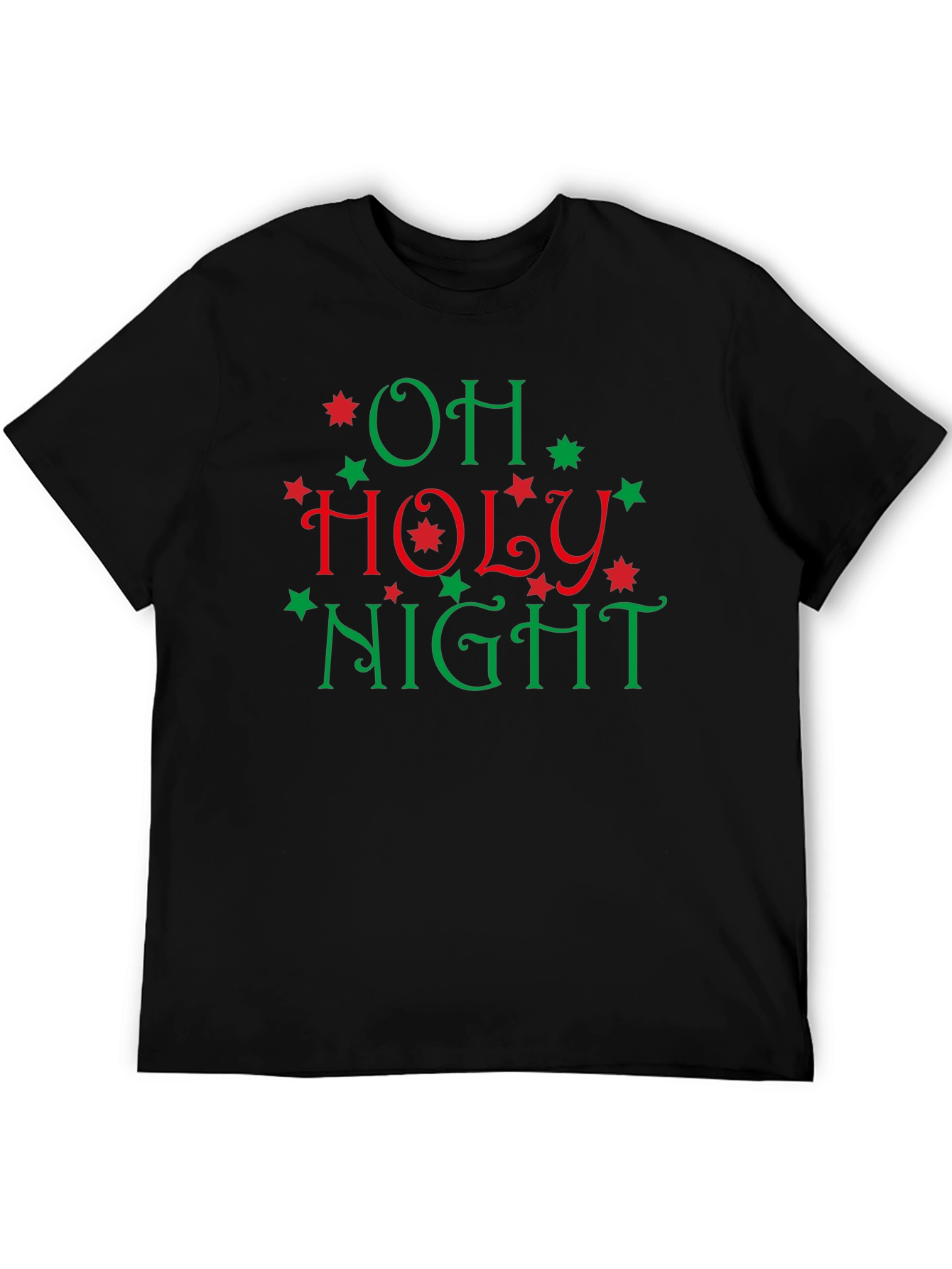 Oh Holy Night Christmas Holiday Graphic Tee