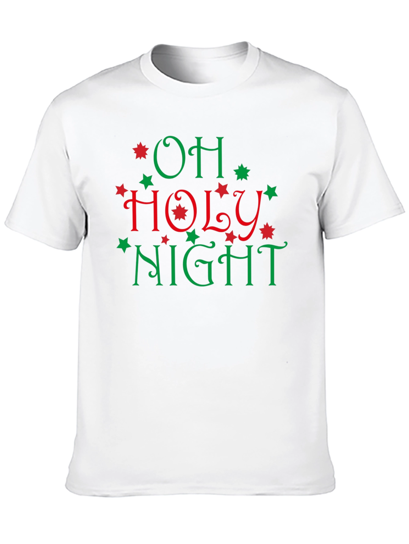 Oh Holy Night Christmas Holiday Graphic Tee