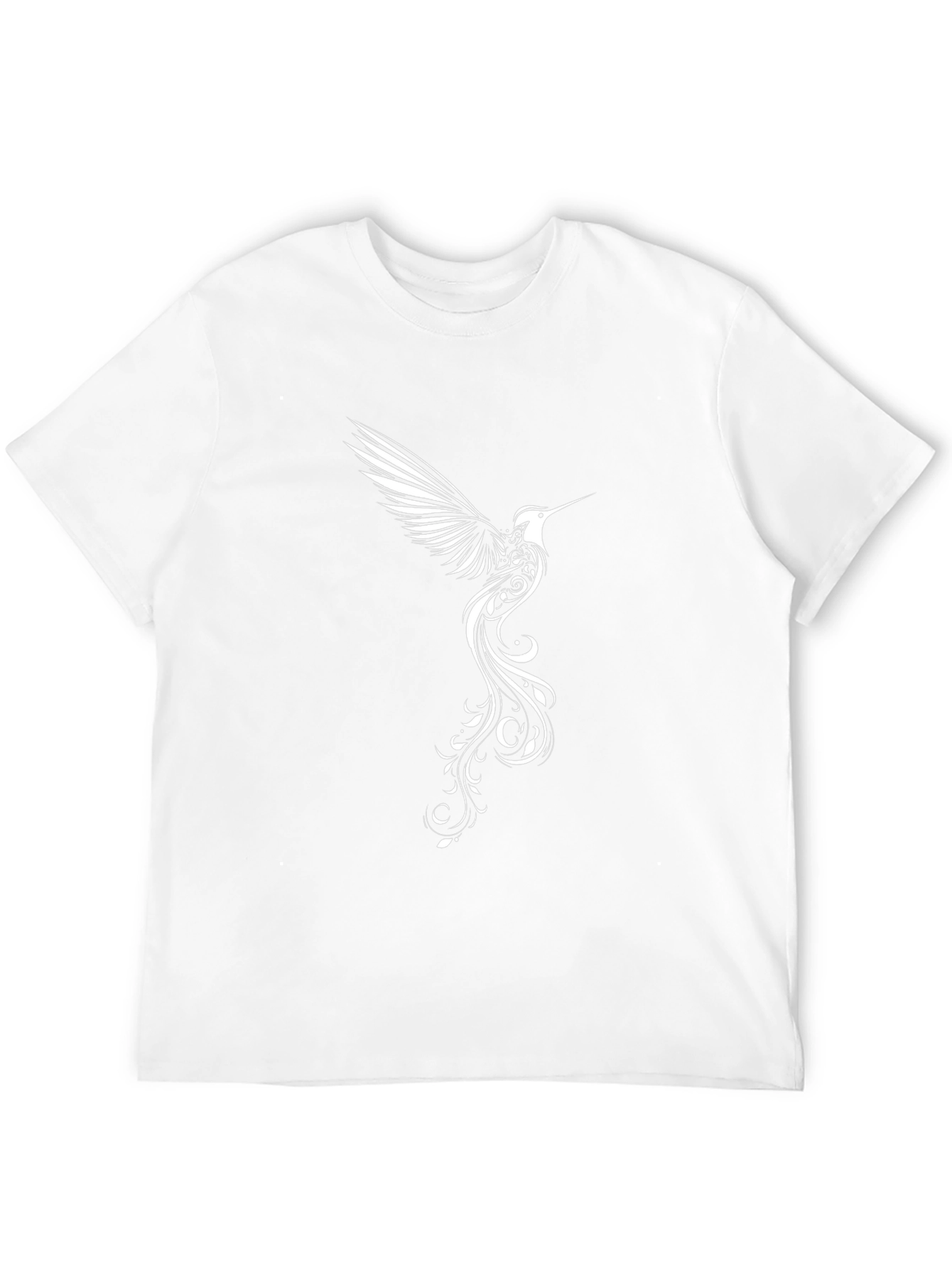 Hummingbird Graphic Tee - Stylish Black T-Shirt