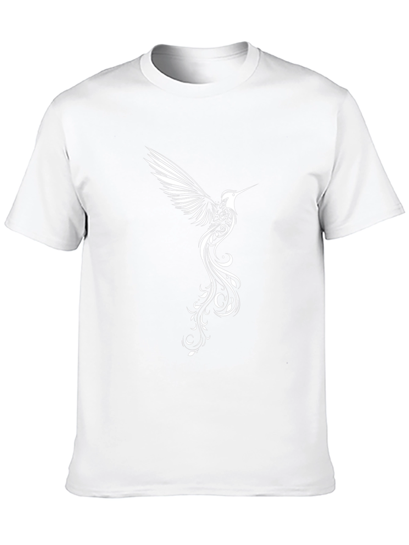 Hummingbird Graphic Tee - Stylish Black T-Shirt