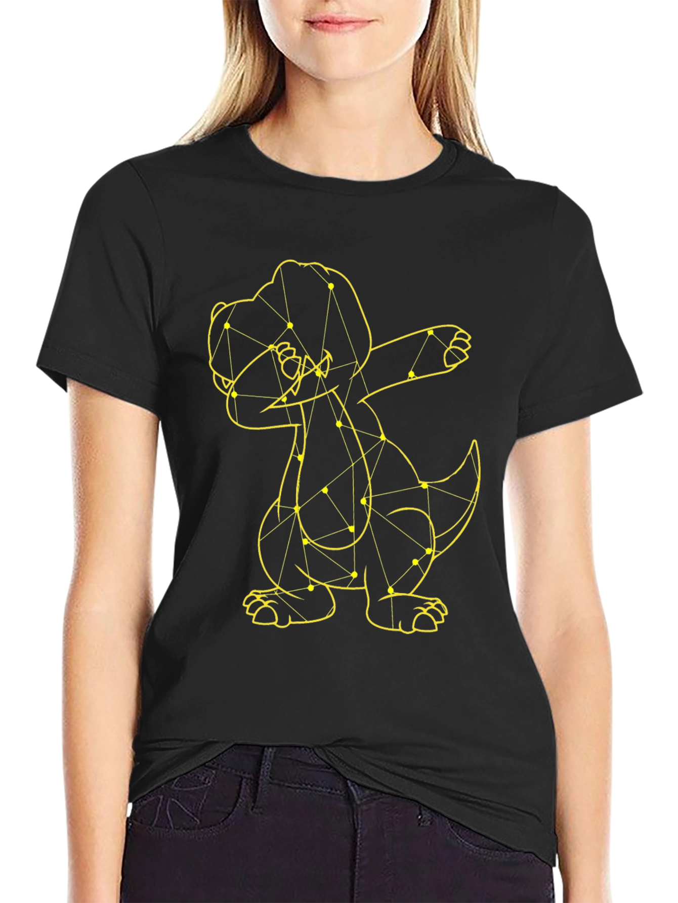 Dabbing Dino T-Shirt - Cool Graphic Tee