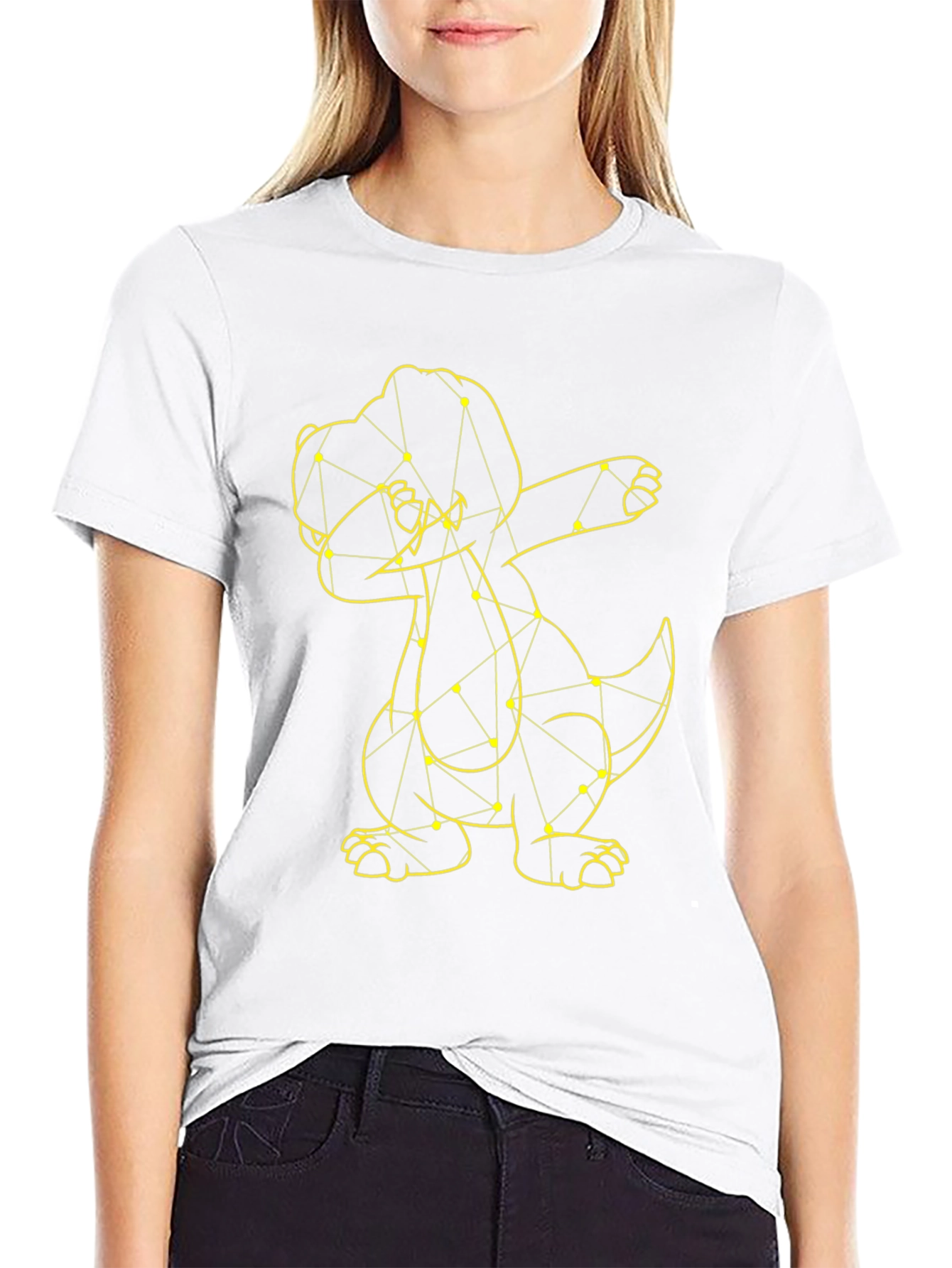 Dabbing Dino T-Shirt - Cool Graphic Tee
