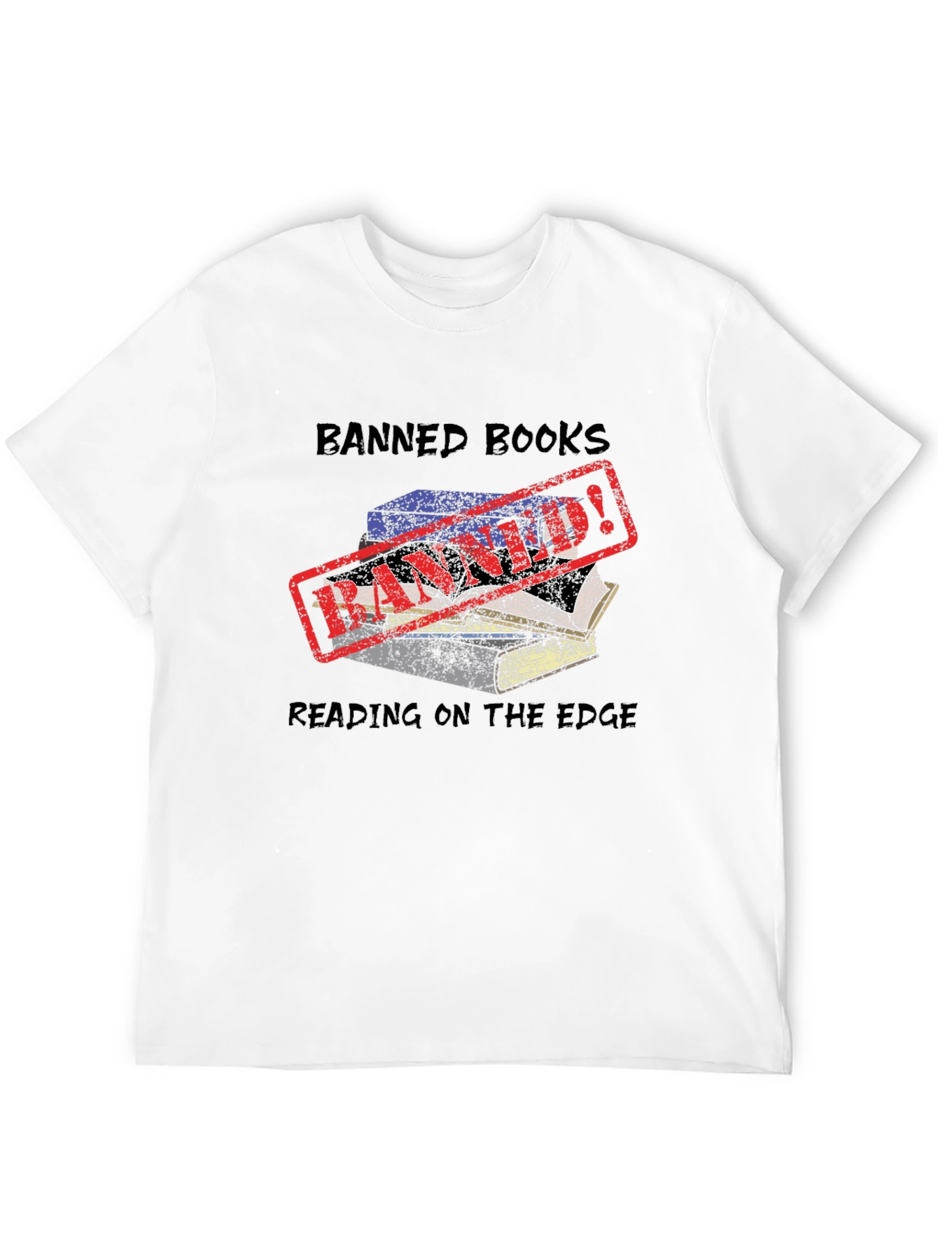 Banned Books Reading on the Edge Tee