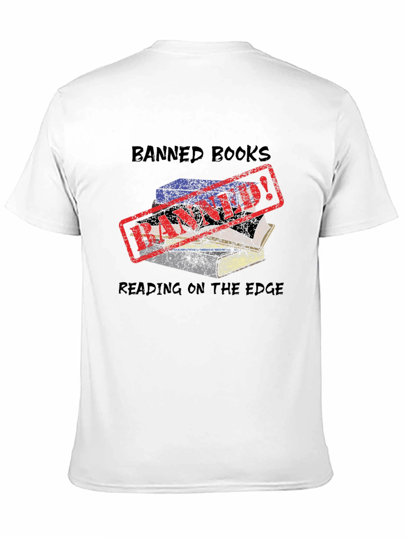Banned Books Reading on the Edge Tee