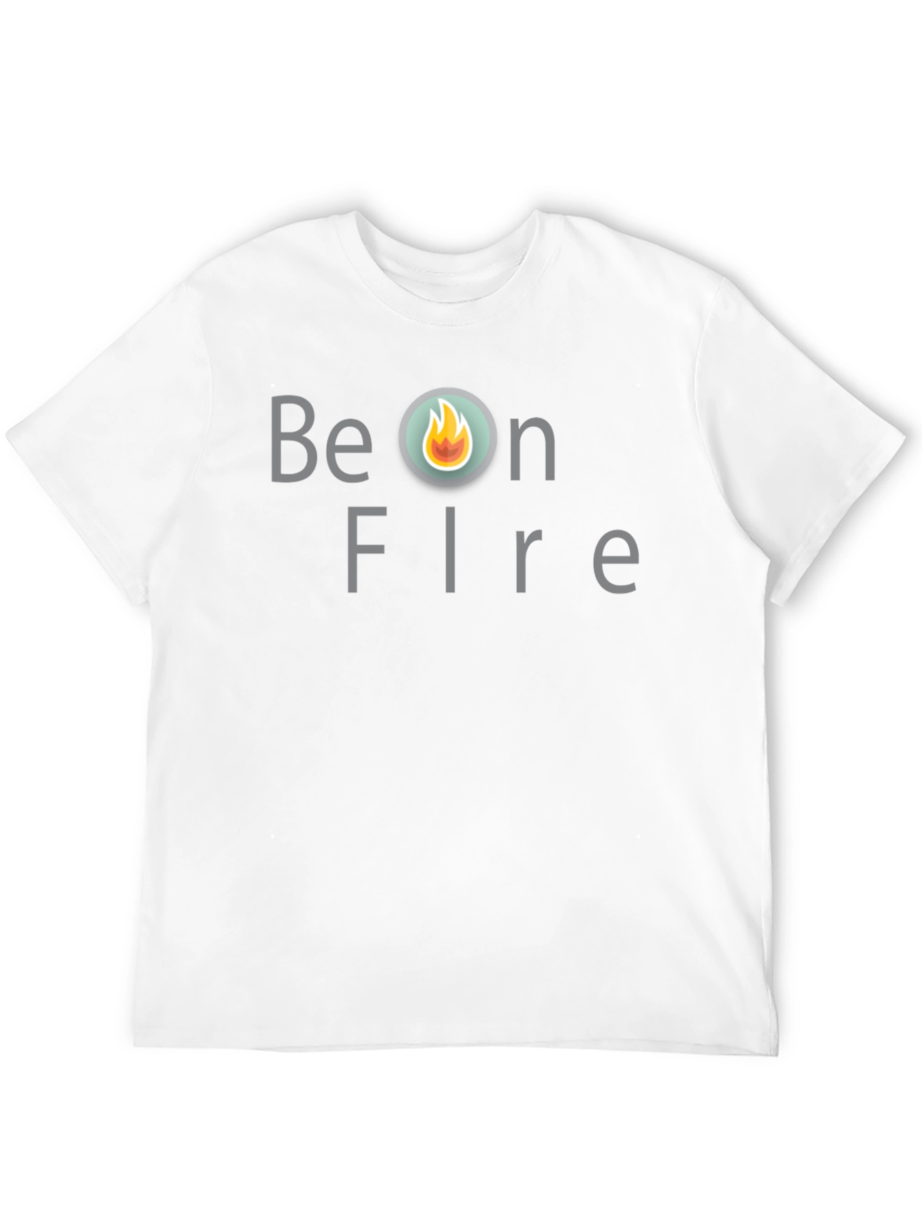 Be On Fire Graphic T-Shirt - Trendy Black Tee
