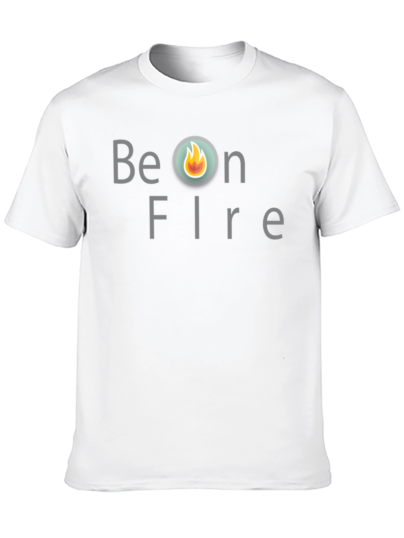 Be On Fire Graphic T-Shirt - Trendy Black Tee