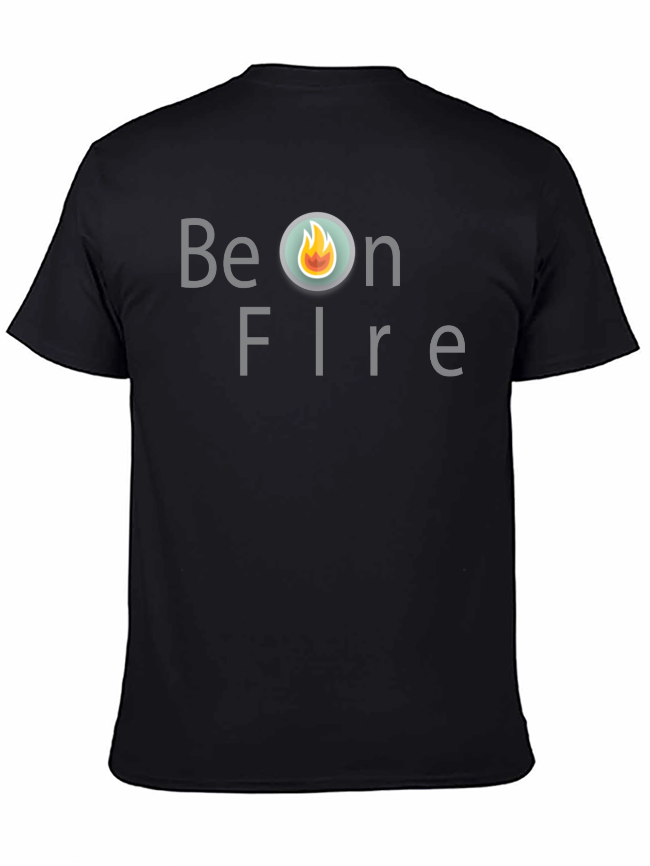Be On Fire Graphic T-Shirt - Trendy Black Tee