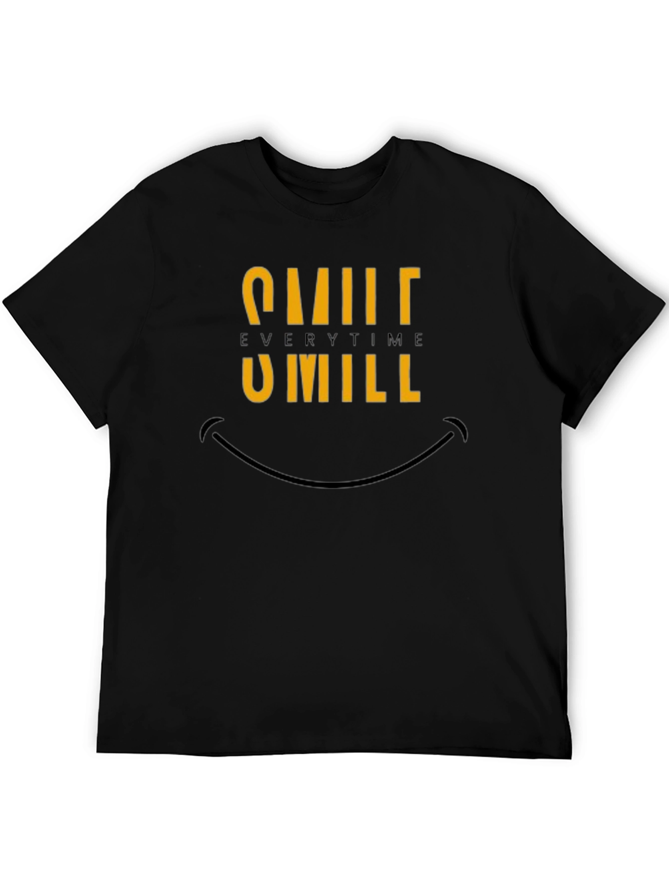 Smile Every Time Graphic Tee - Black