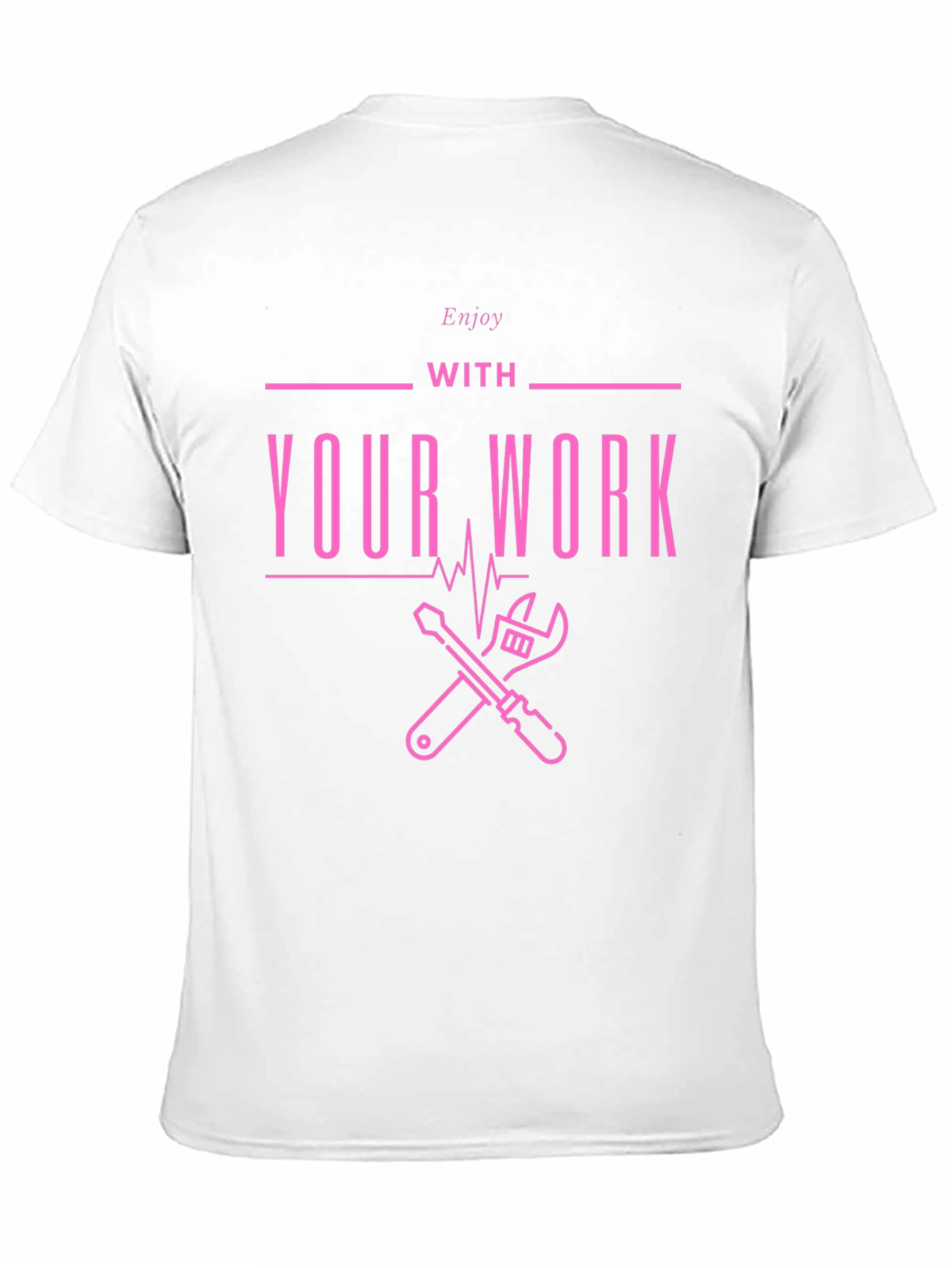Enjoy Your Work Graphic Tee - Black