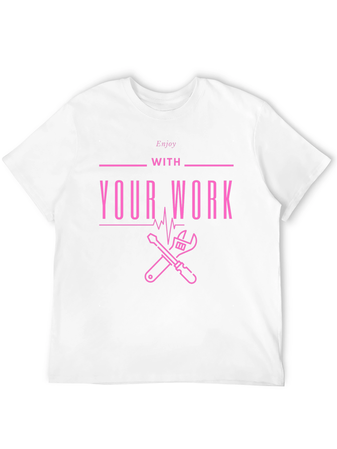 Enjoy Your Work Graphic Tee - Black