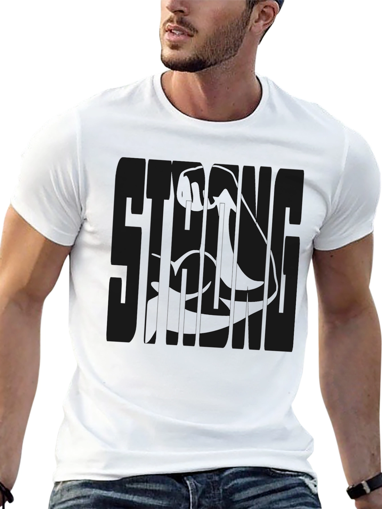 Strong Arm Graphic Tee - Gym Motivation Shirt