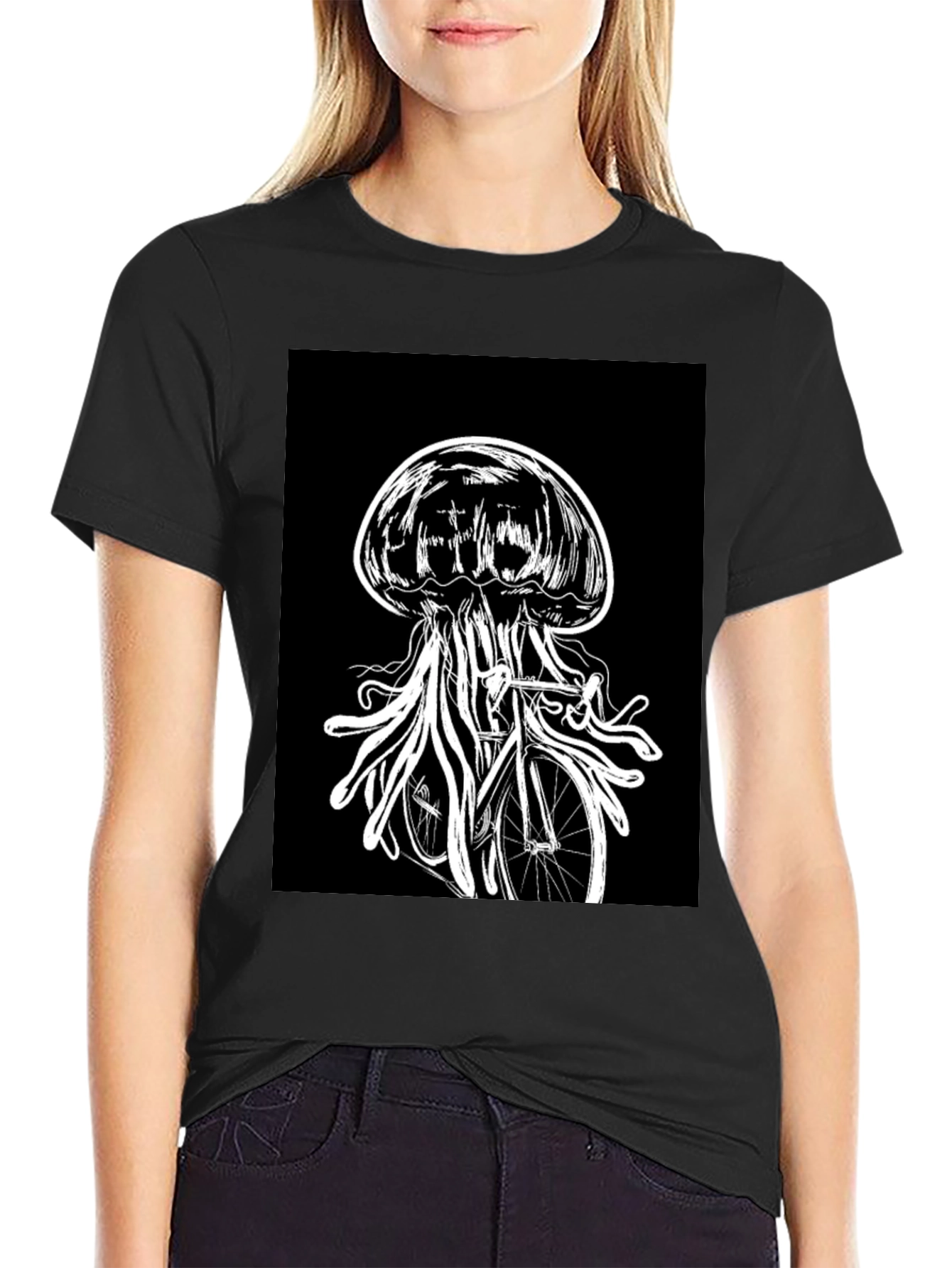 Jellyfish Bicycle Graphic Tee