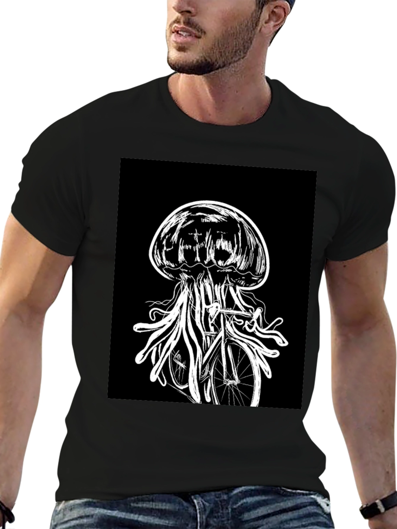 Jellyfish Bicycle Graphic Tee