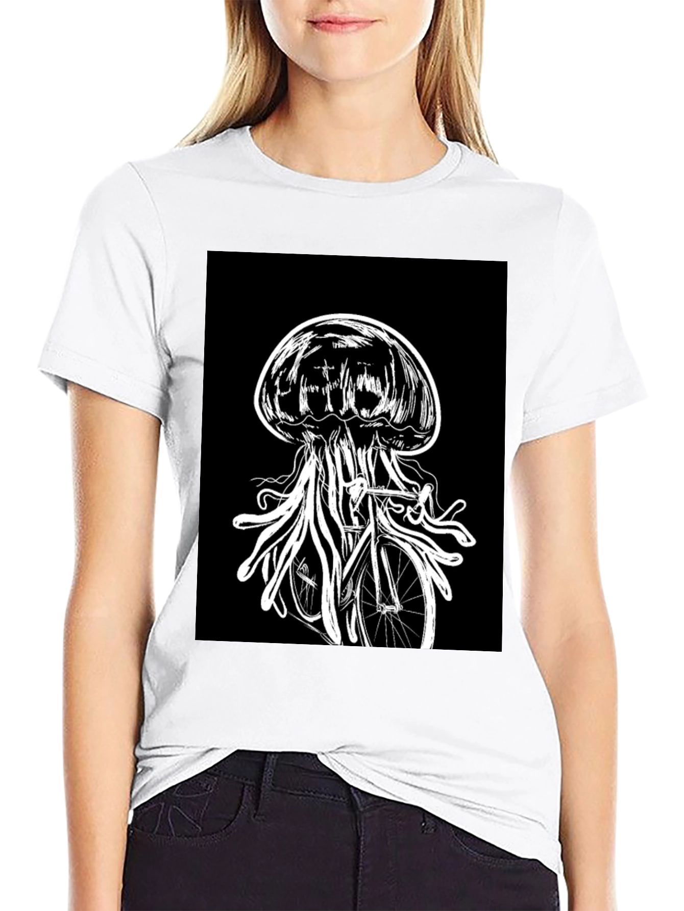 Jellyfish Bicycle Graphic Tee
