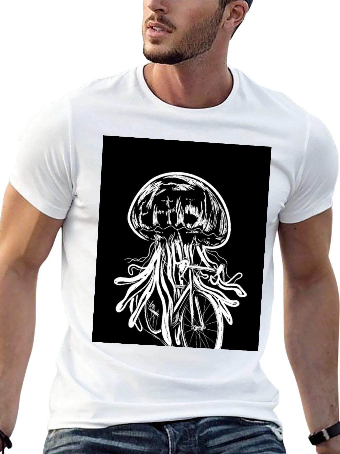 Jellyfish Bicycle Graphic Tee