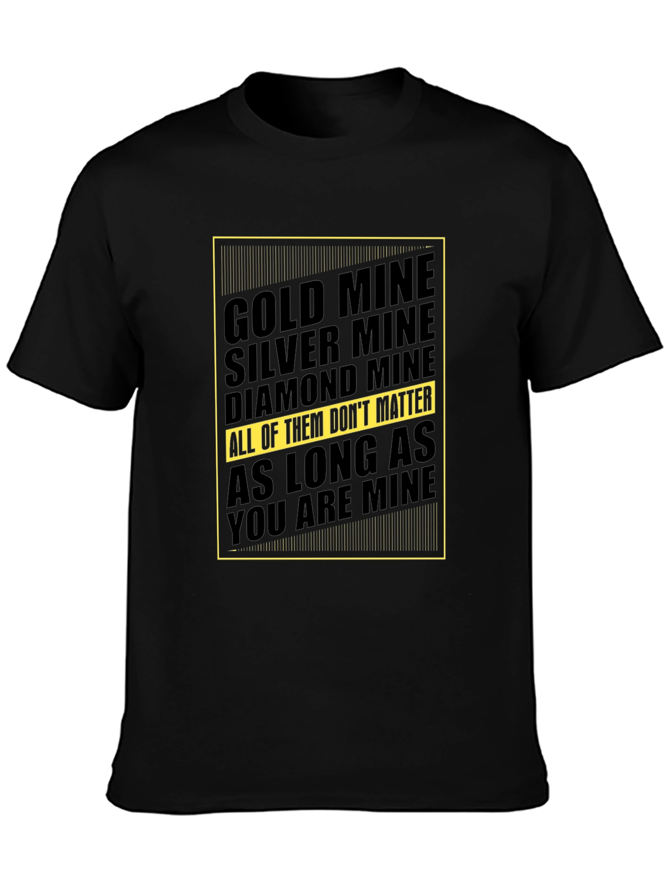 Mine Graphic Tee - Gold Silver Diamond