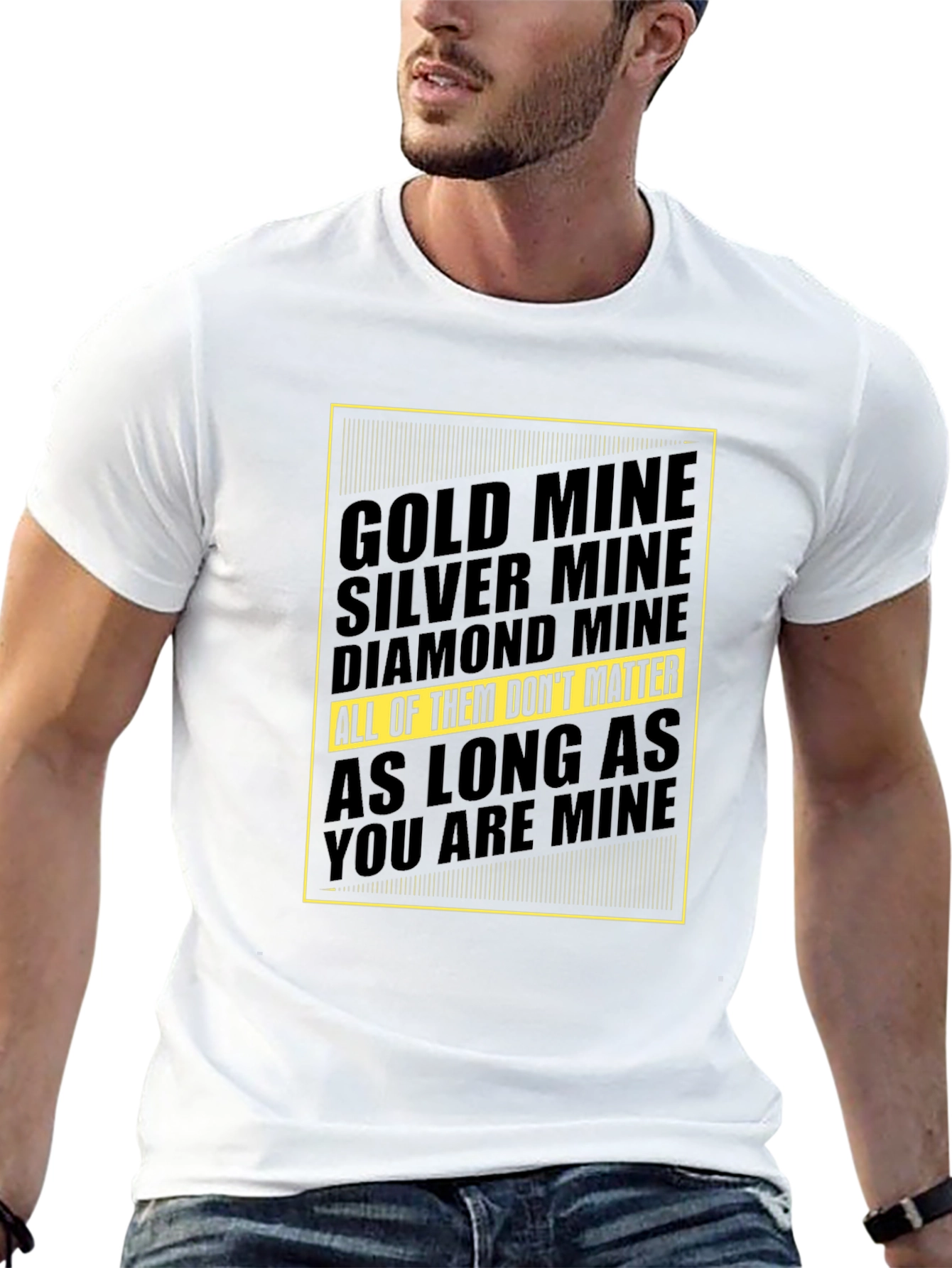 Mine Graphic Tee - Gold Silver Diamond