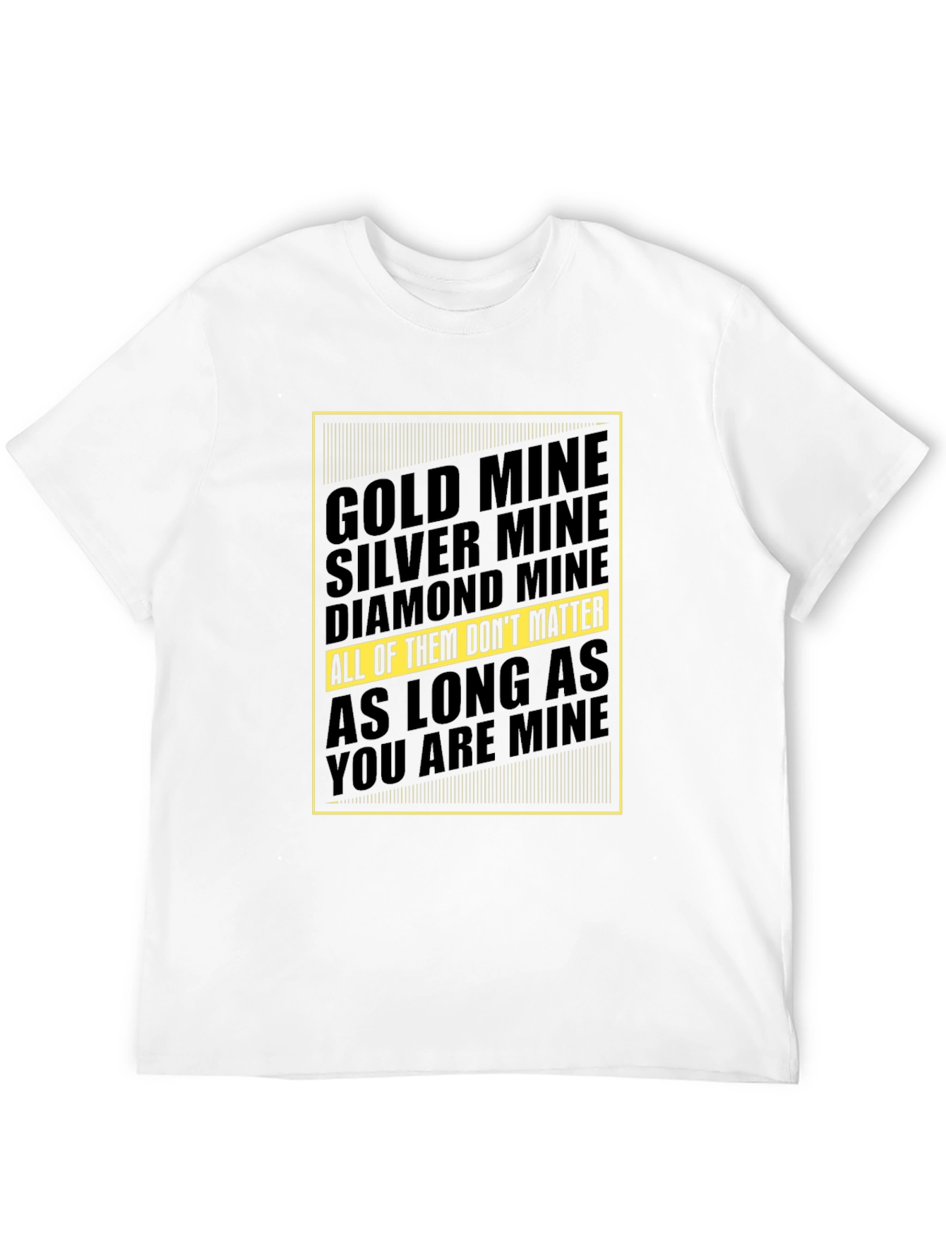 Mine Graphic Tee - Gold Silver Diamond