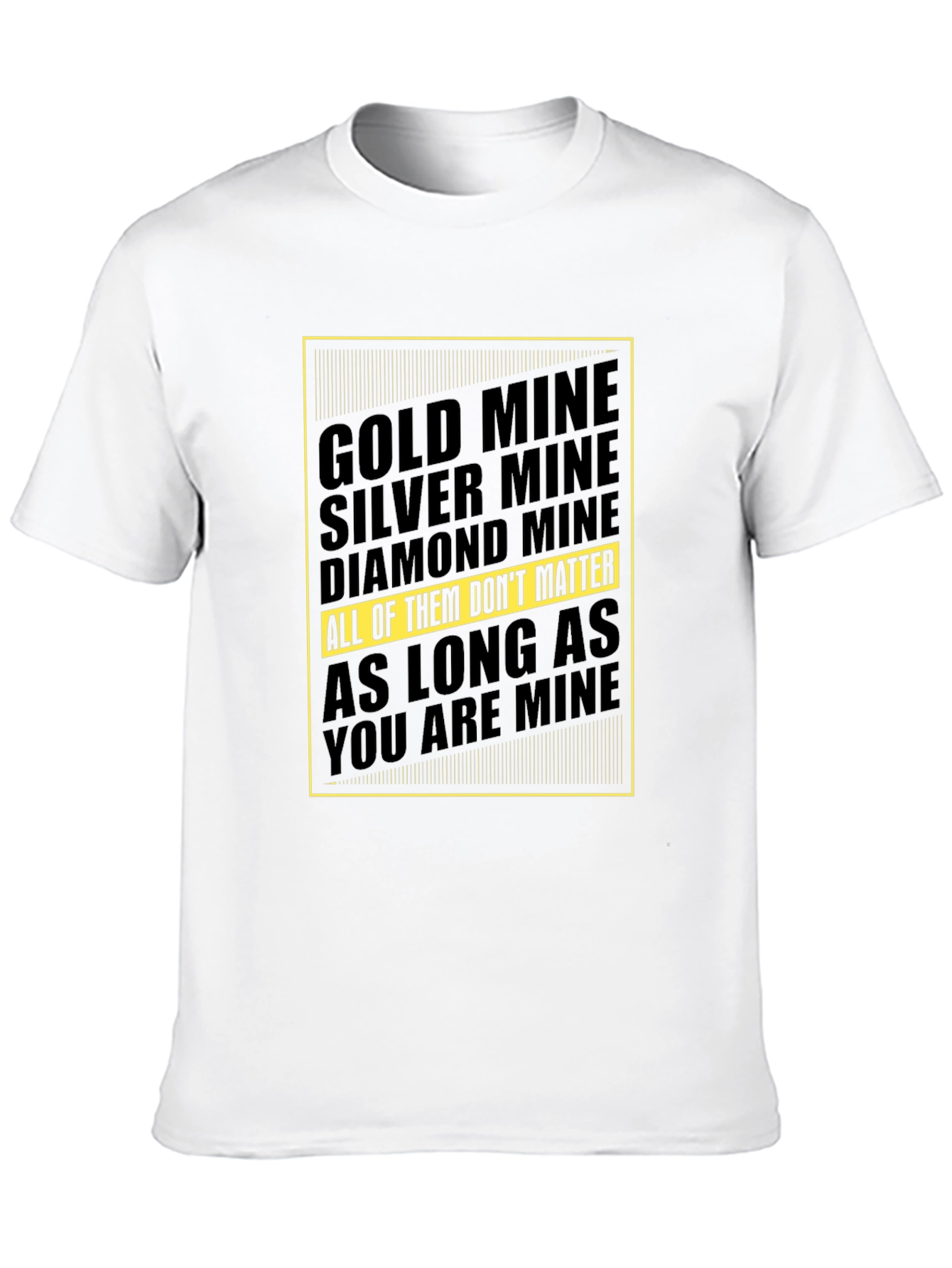Mine Graphic Tee - Gold Silver Diamond