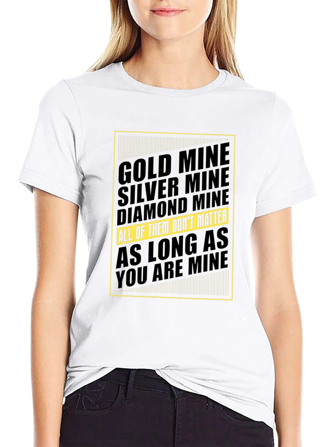 Mine Graphic Tee - Gold Silver Diamond