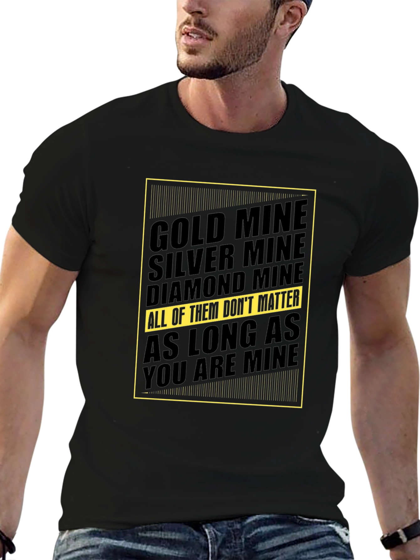 Mine Graphic Tee - Gold Silver Diamond
