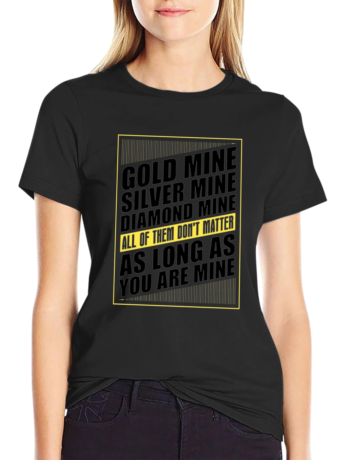Mine Graphic Tee - Gold Silver Diamond