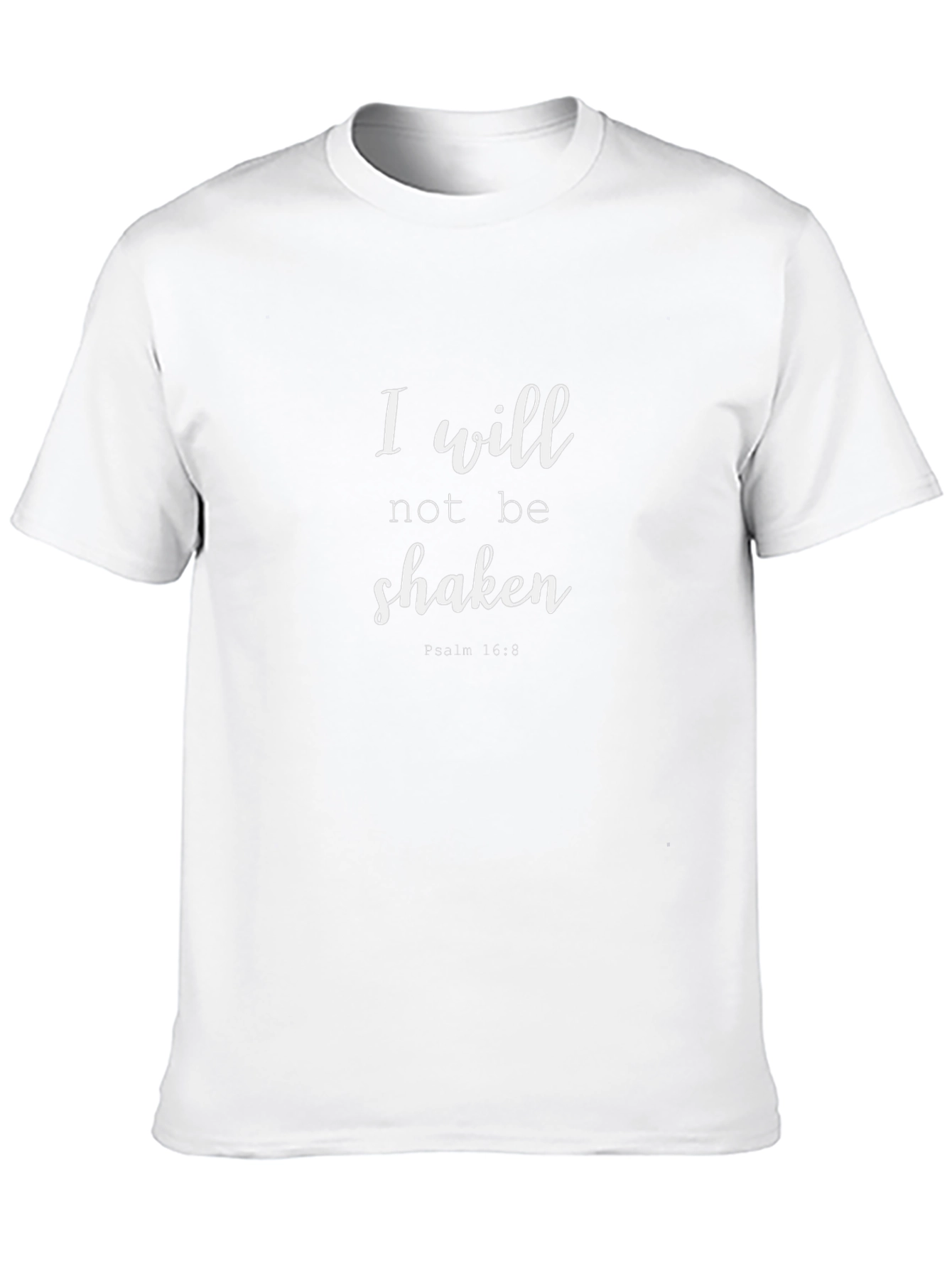 I Will Not Be Shaken T-Shirt | Black
