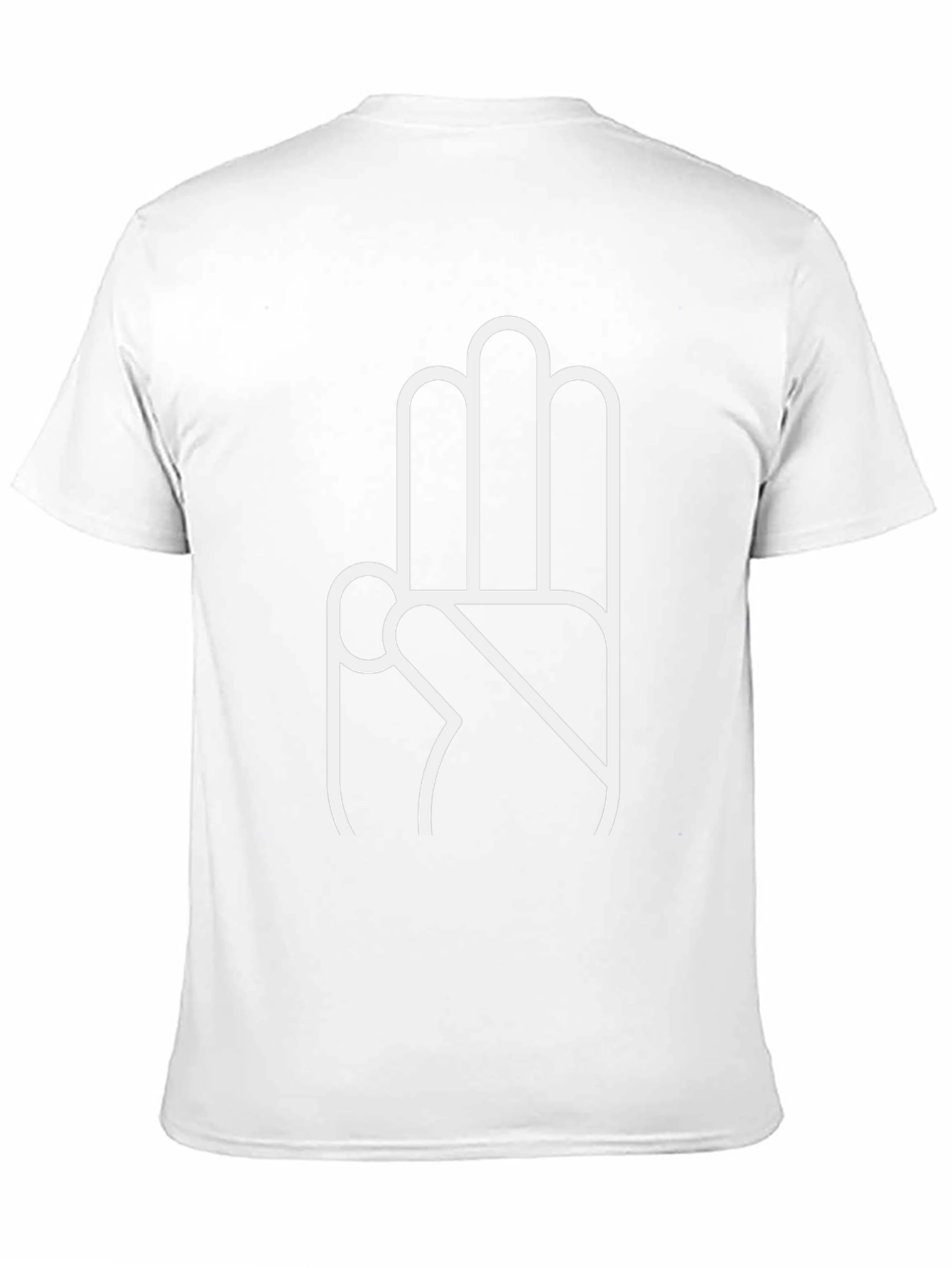 Hand Sign Black T-Shirt