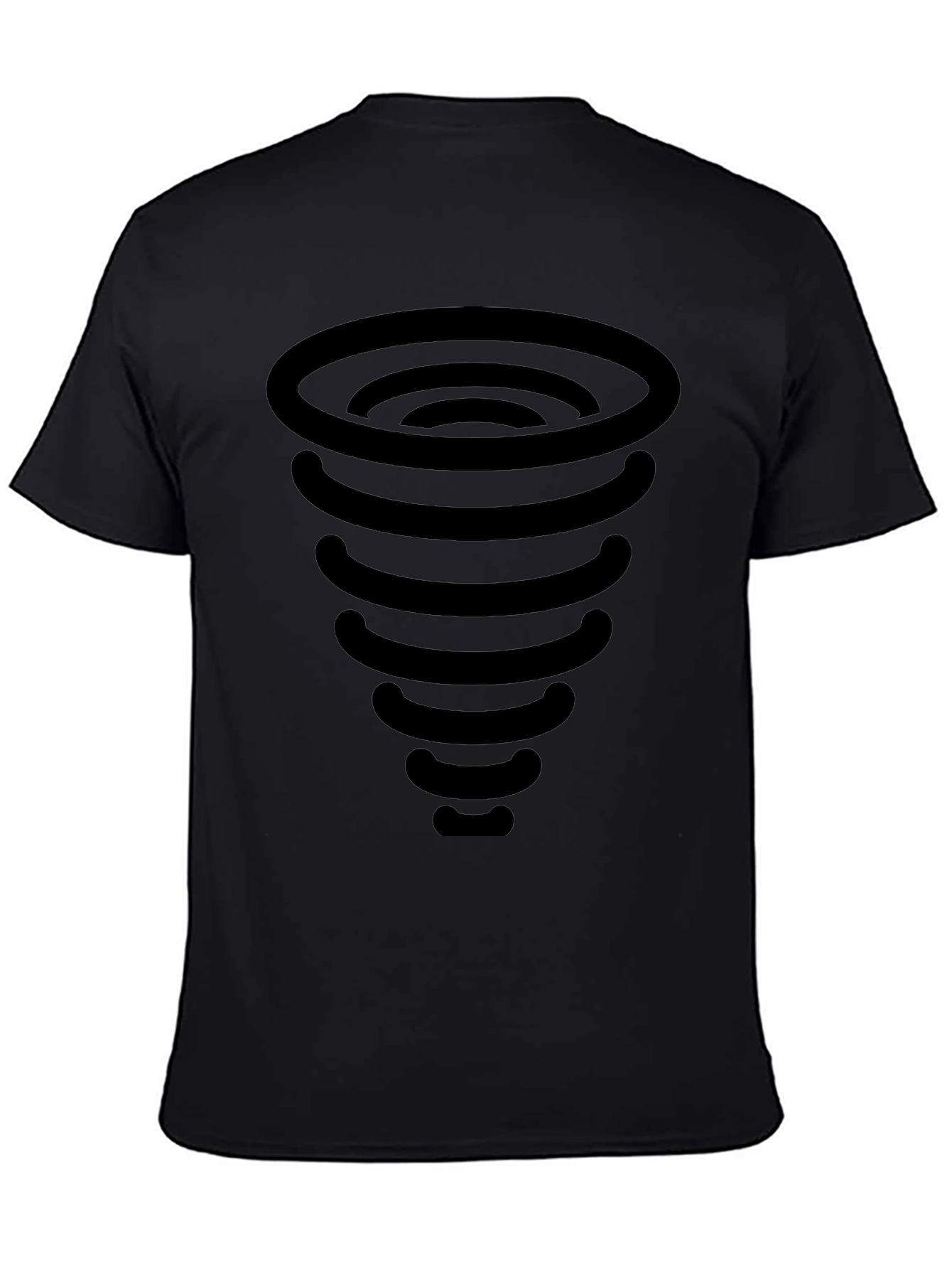 Tornado Graphic T-Shirt - Black Cotton Tee