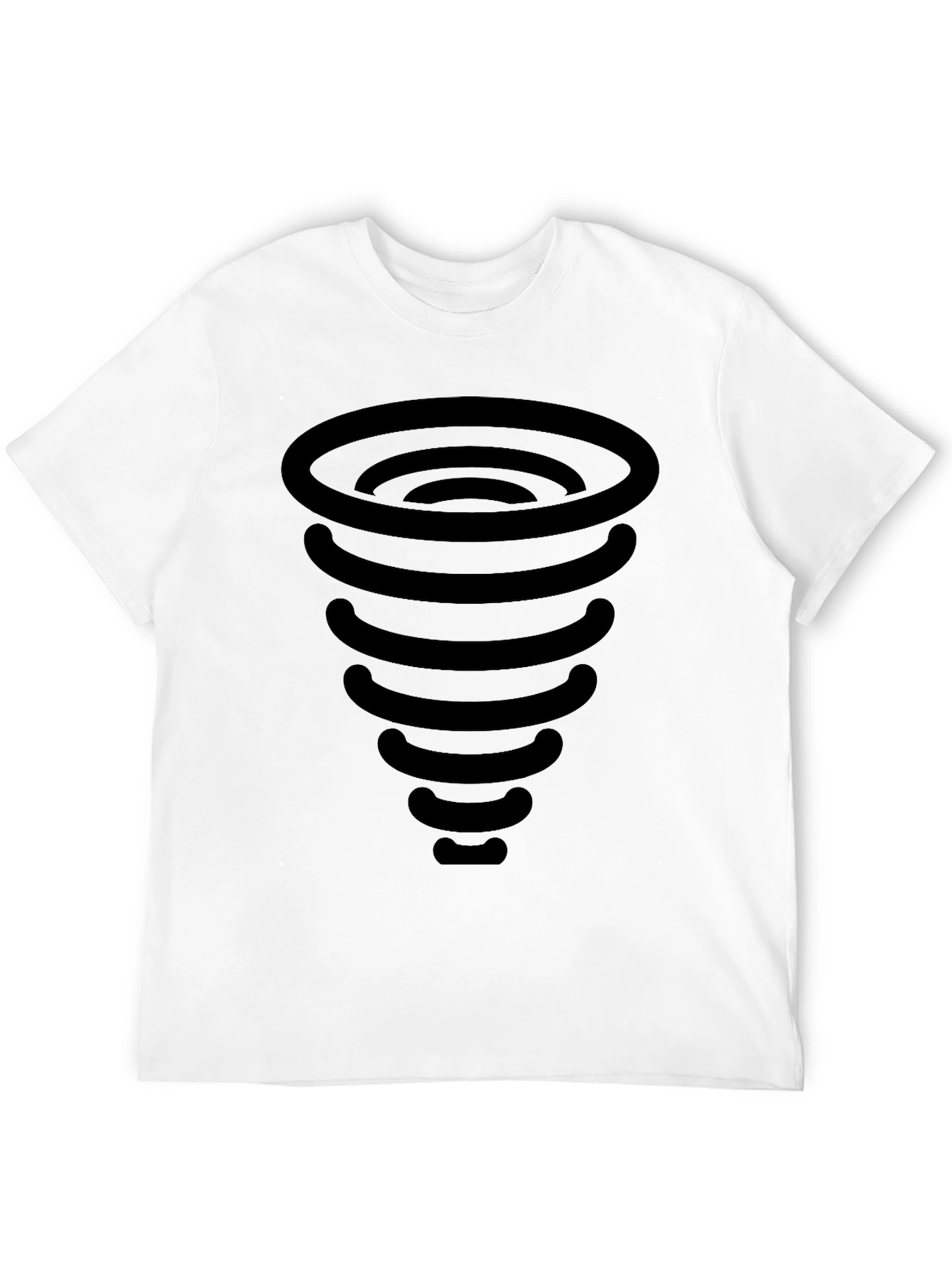 Tornado Graphic T-Shirt - Black Cotton Tee