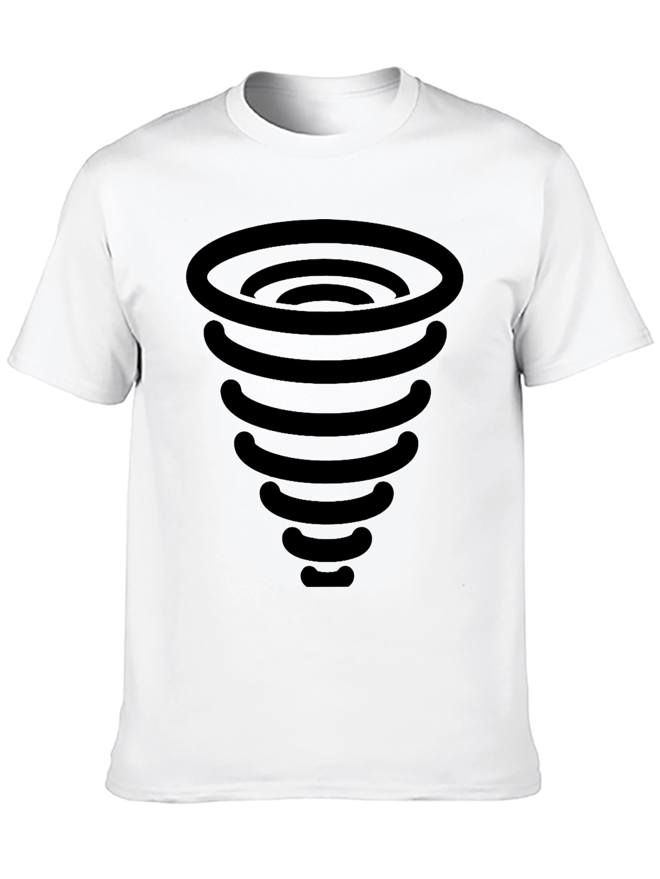Tornado Graphic T-Shirt - Black Cotton Tee