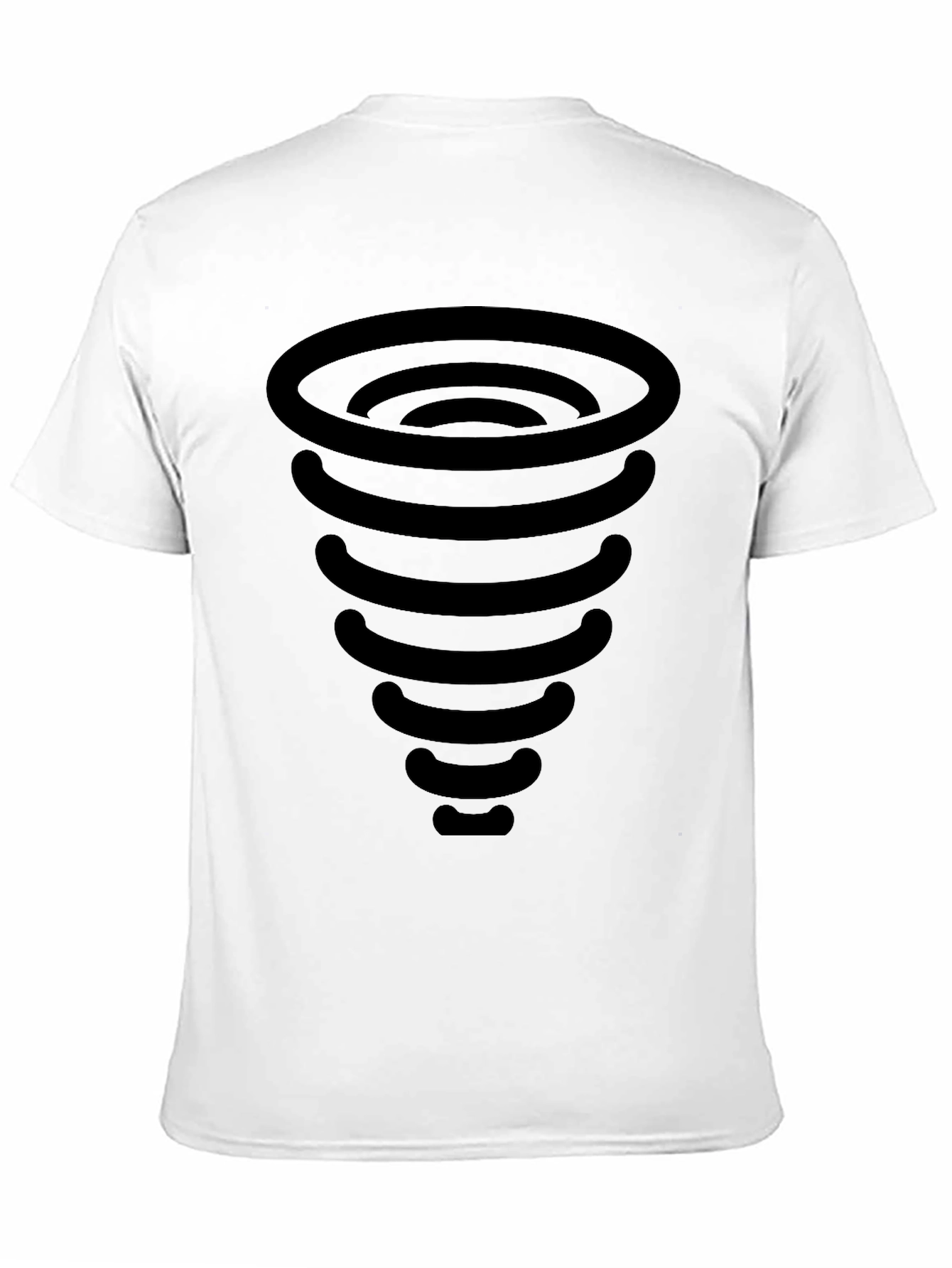 Tornado Graphic T-Shirt - Black Cotton Tee