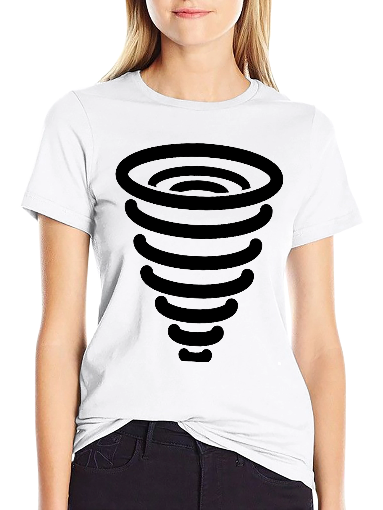 Tornado Graphic T-Shirt - Black Cotton Tee
