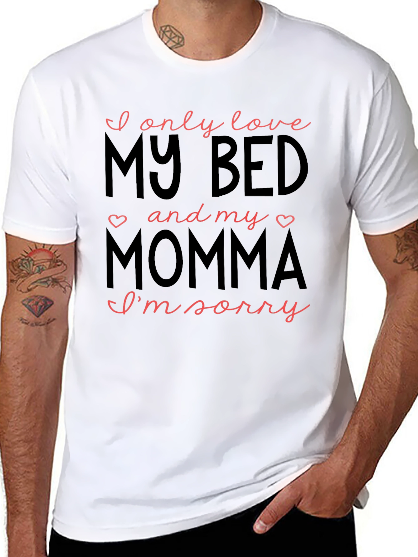 I Love My Bed & Momma Graphic Tee