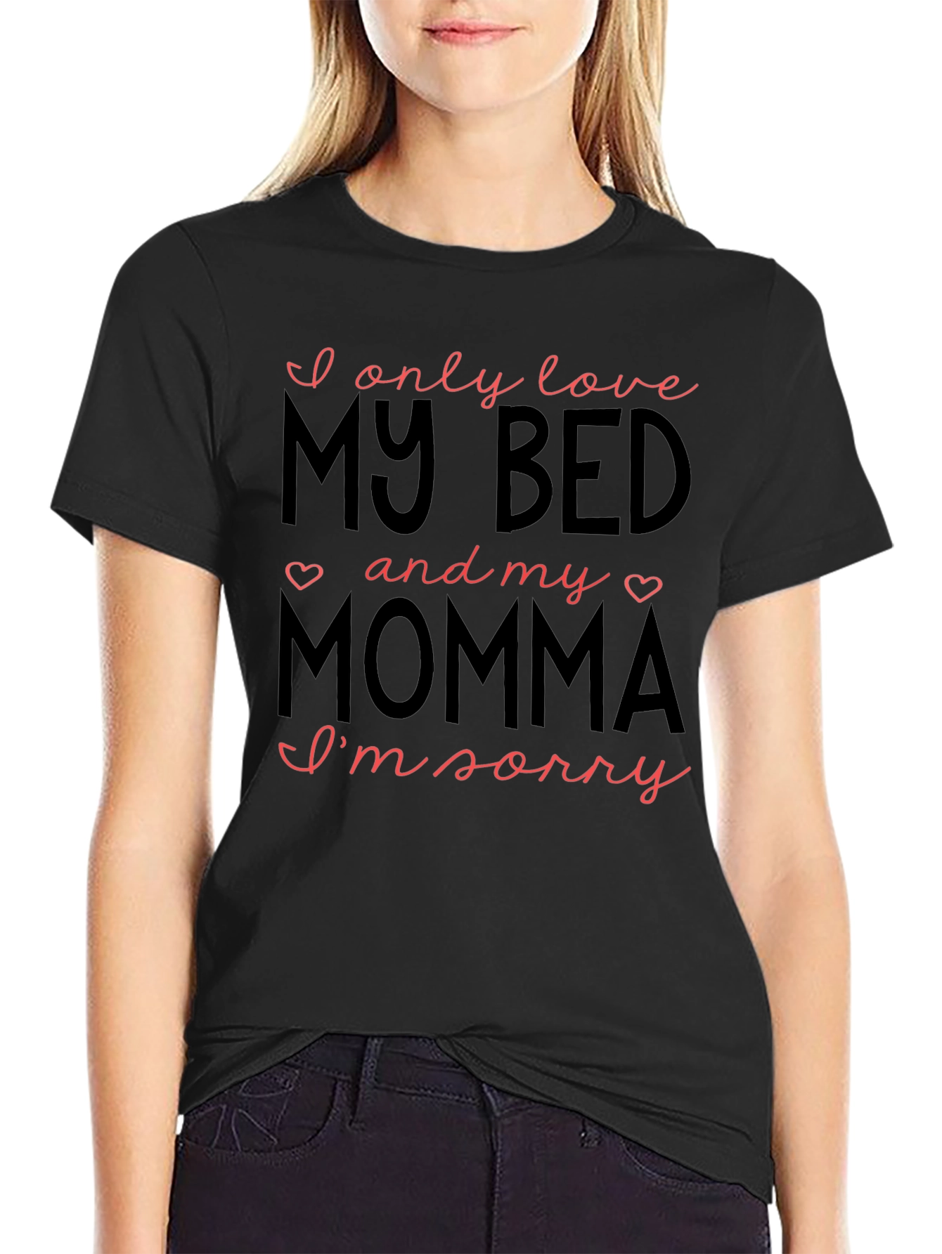 I Love My Bed & Momma Graphic Tee