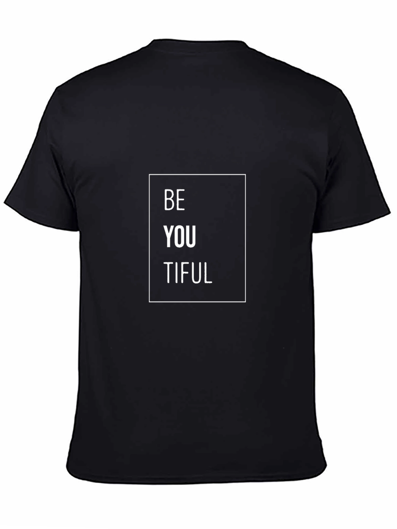 BeYOUtiful Black Graphic Tee - Stylish Casual Wear