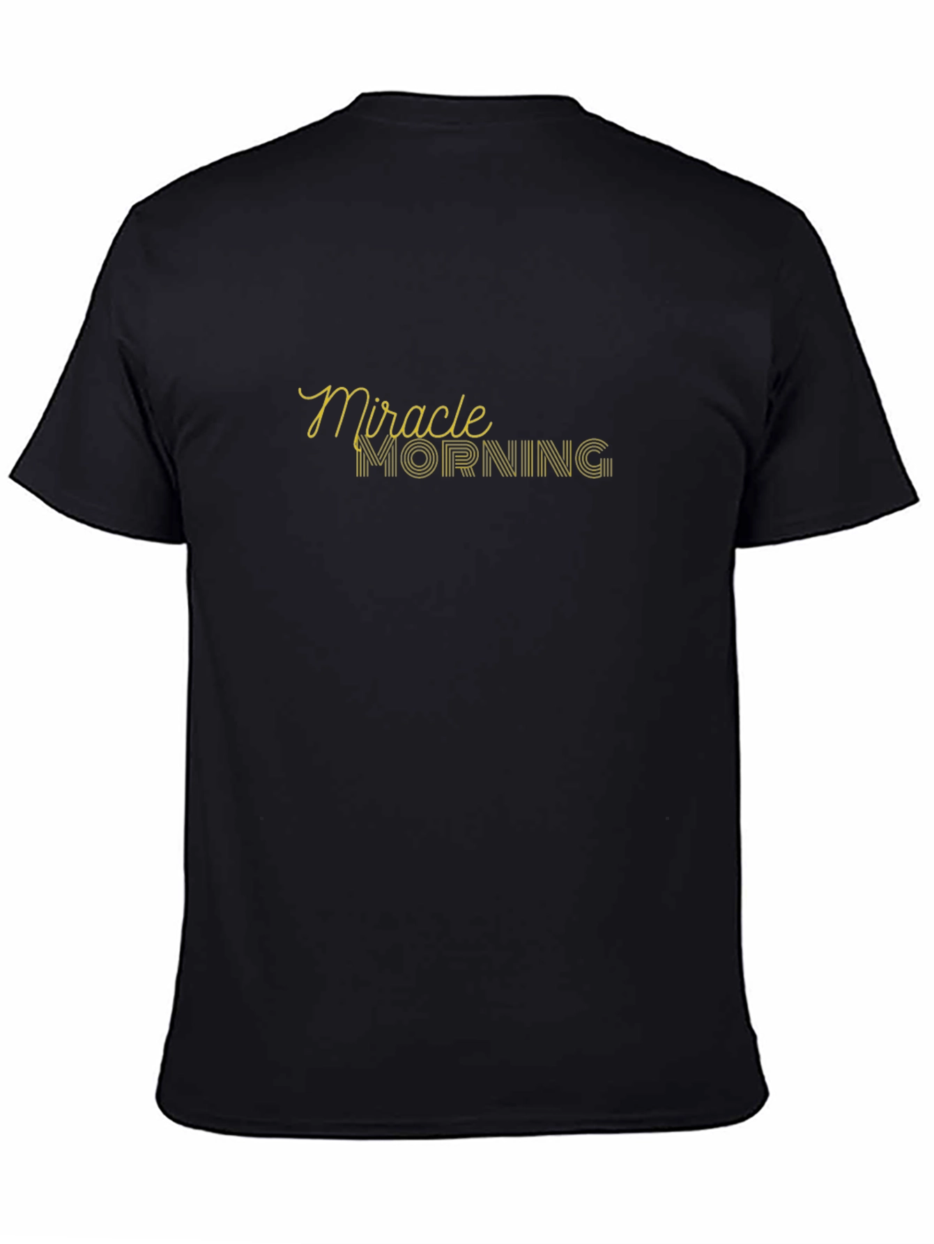Miracle Morning Graphic Tee - Black Cotton T-Shirt