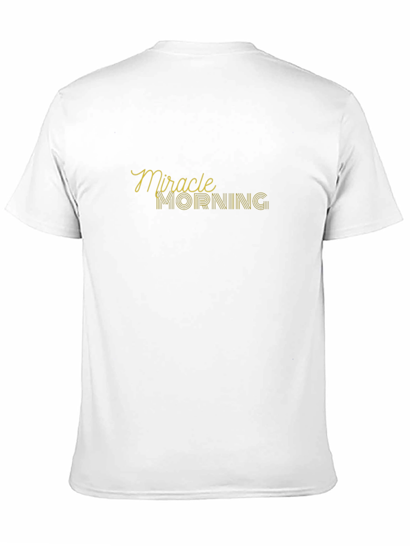 Miracle Morning Graphic Tee - Black Cotton T-Shirt