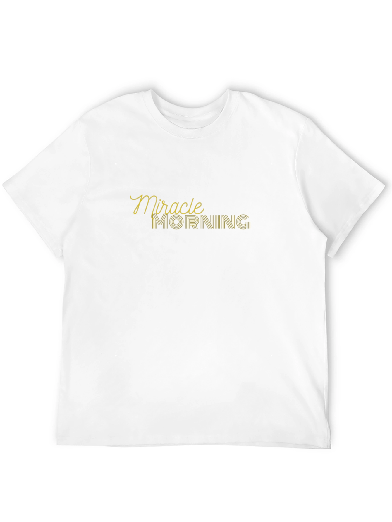 Miracle Morning Graphic Tee - Black Cotton T-Shirt