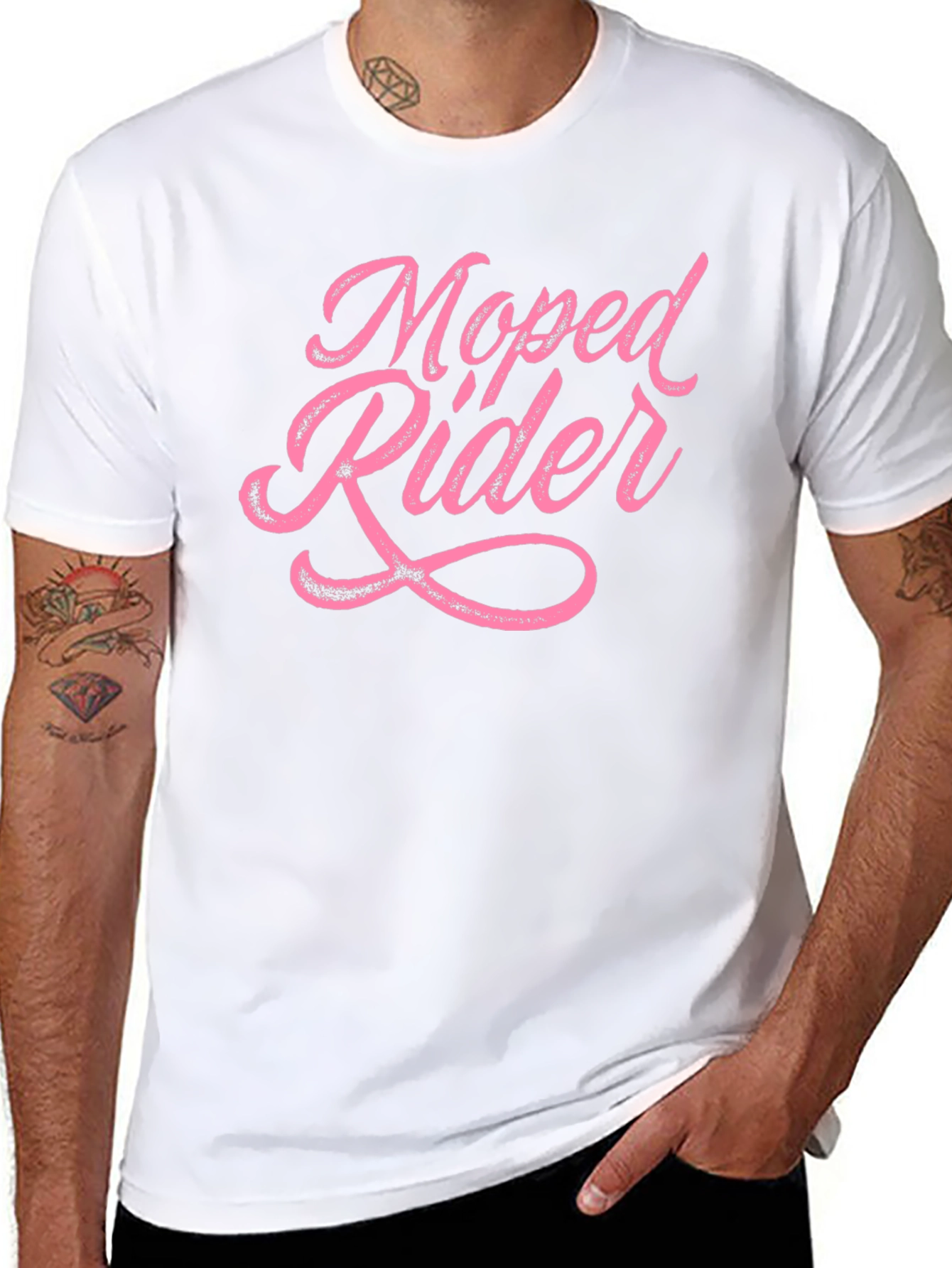 Moped Rider Graphic Tee