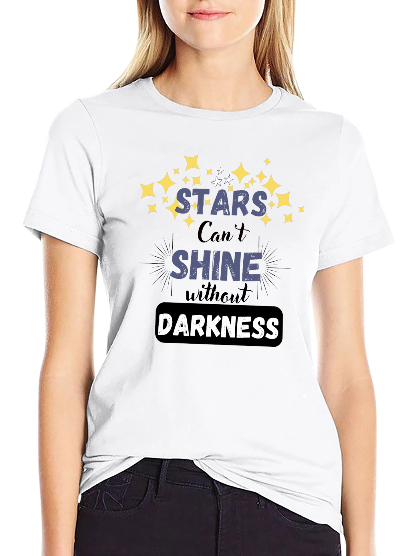 Stars Shine Darkness Graphic T-Shirt