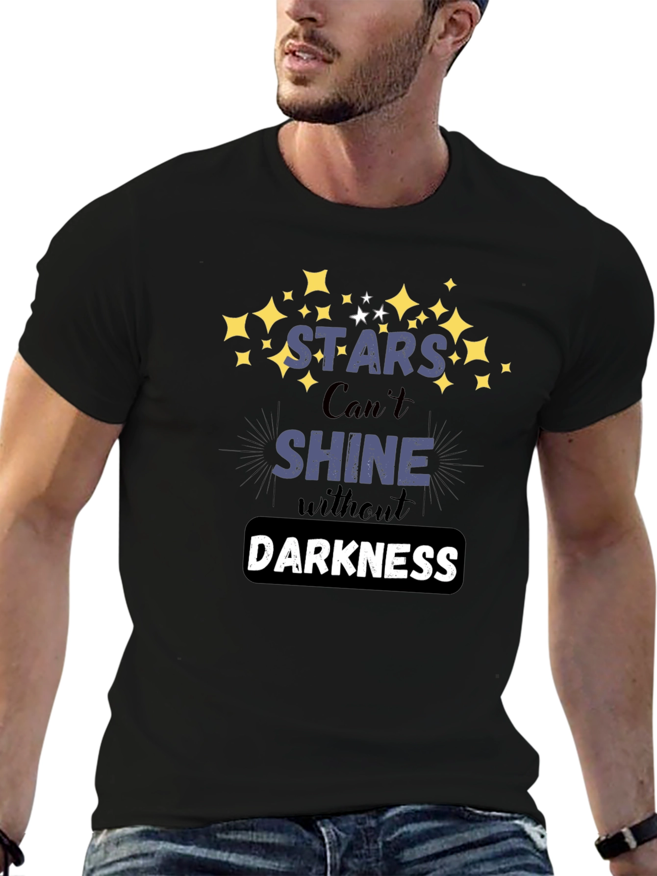 Stars Shine Darkness Graphic T-Shirt