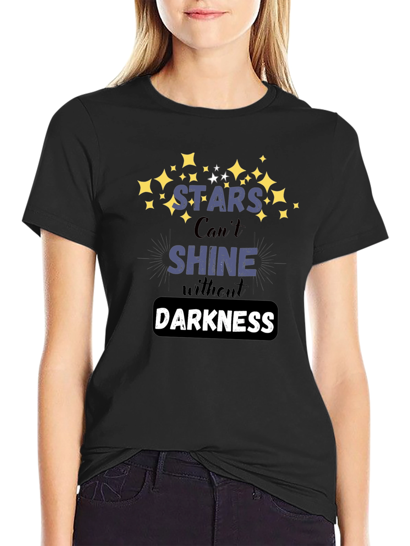 Stars Shine Darkness Graphic T-Shirt