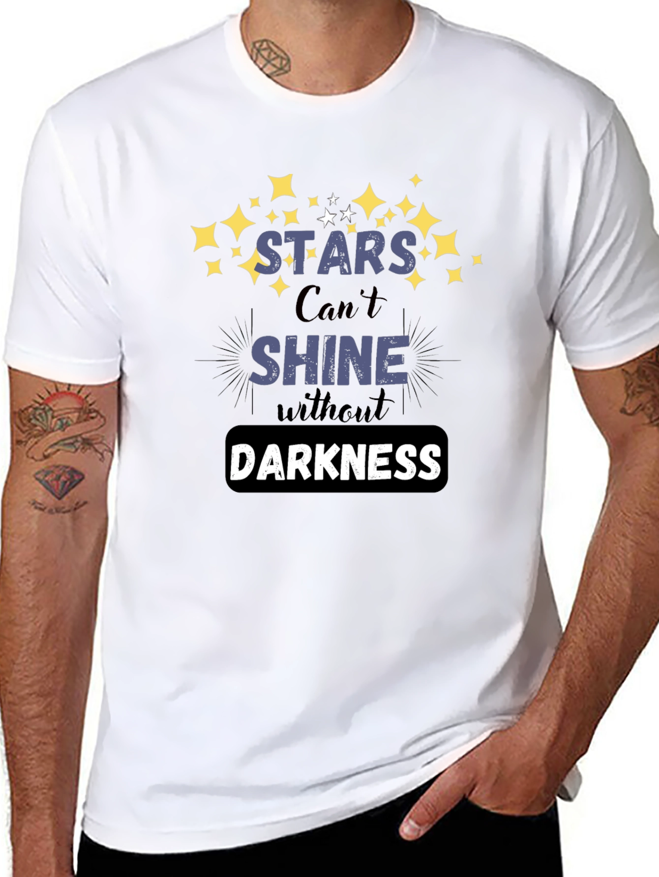 Stars Shine Darkness Graphic T-Shirt