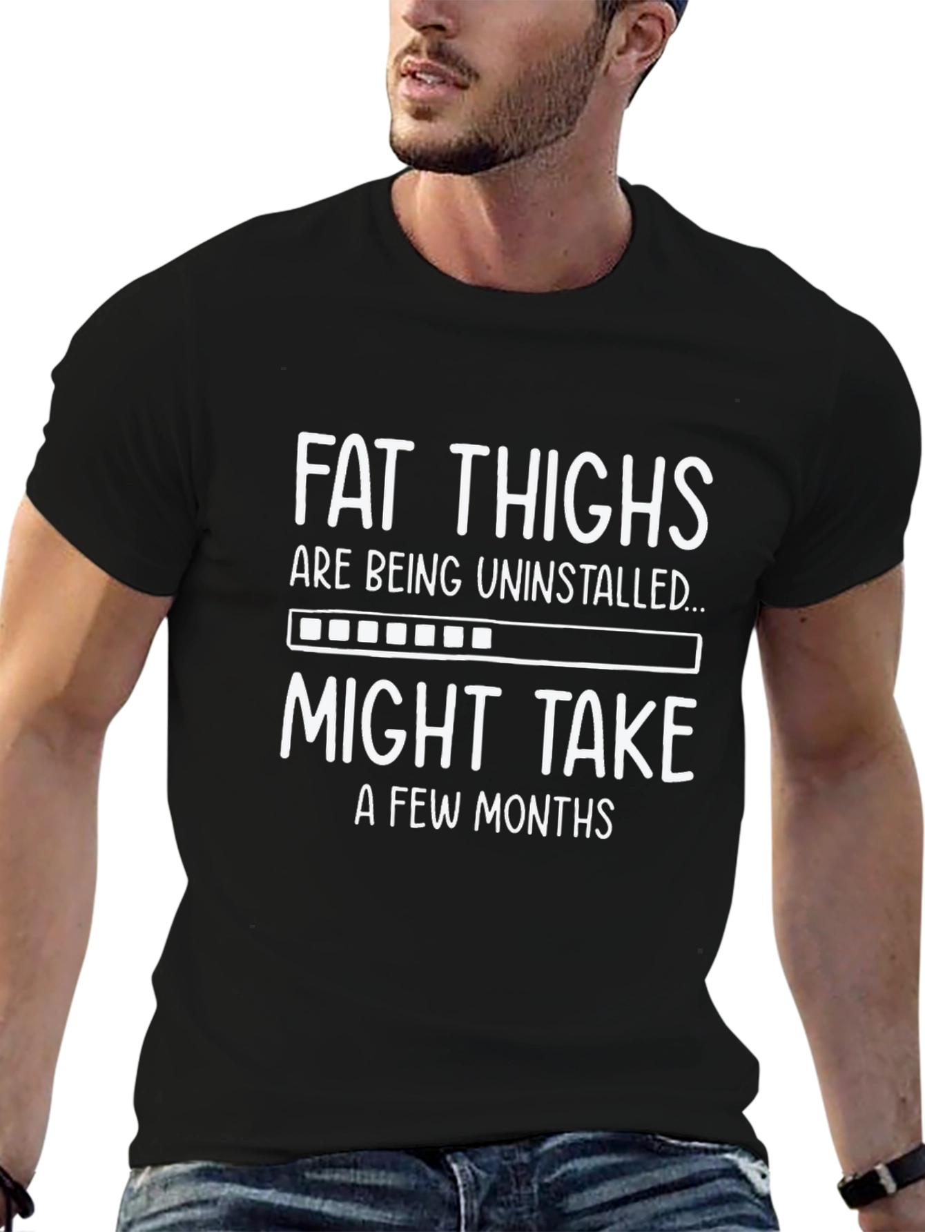 Fat Thighs Uninstalling Graphic Tee
