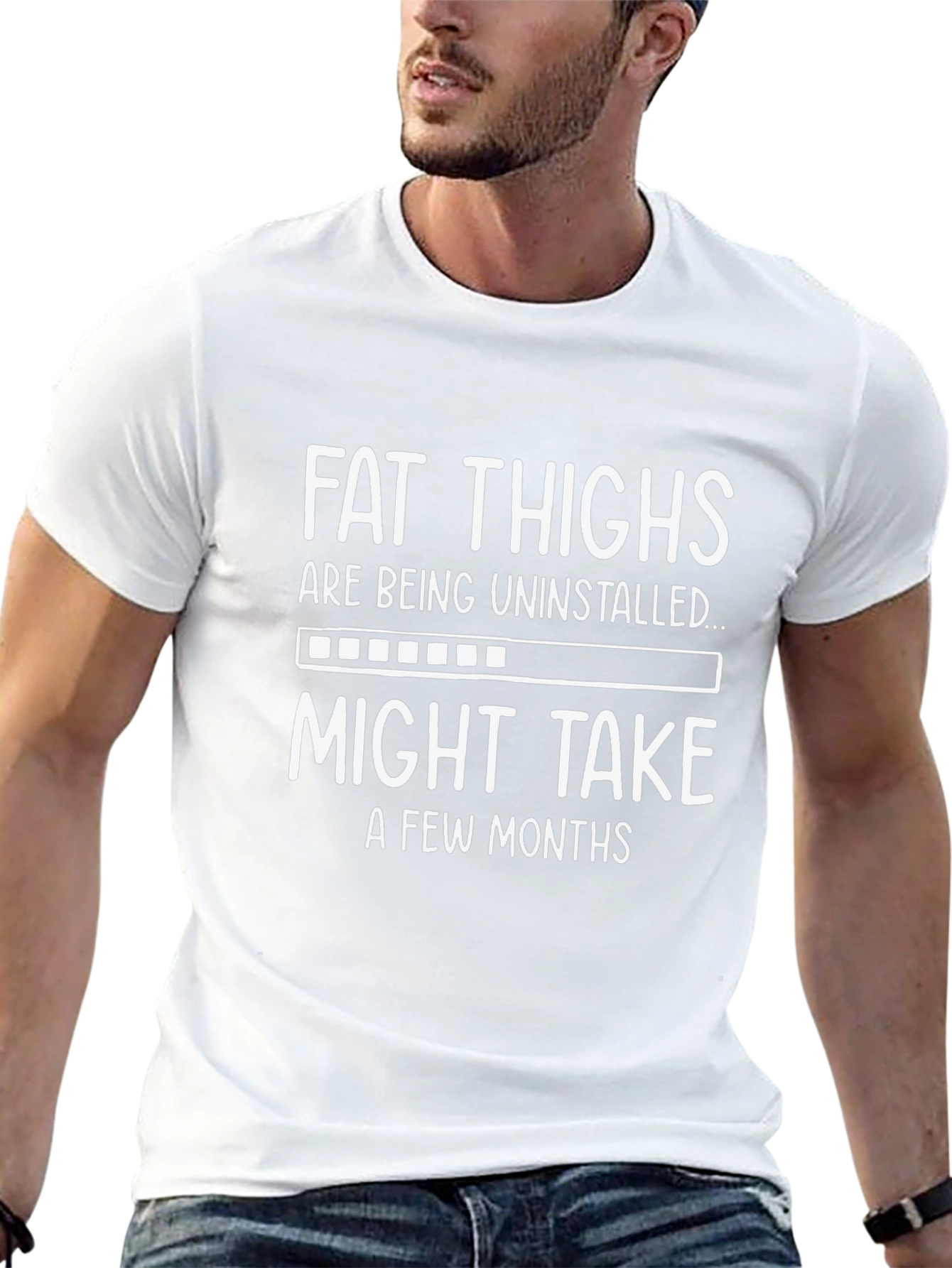 Fat Thighs Uninstalling Graphic Tee