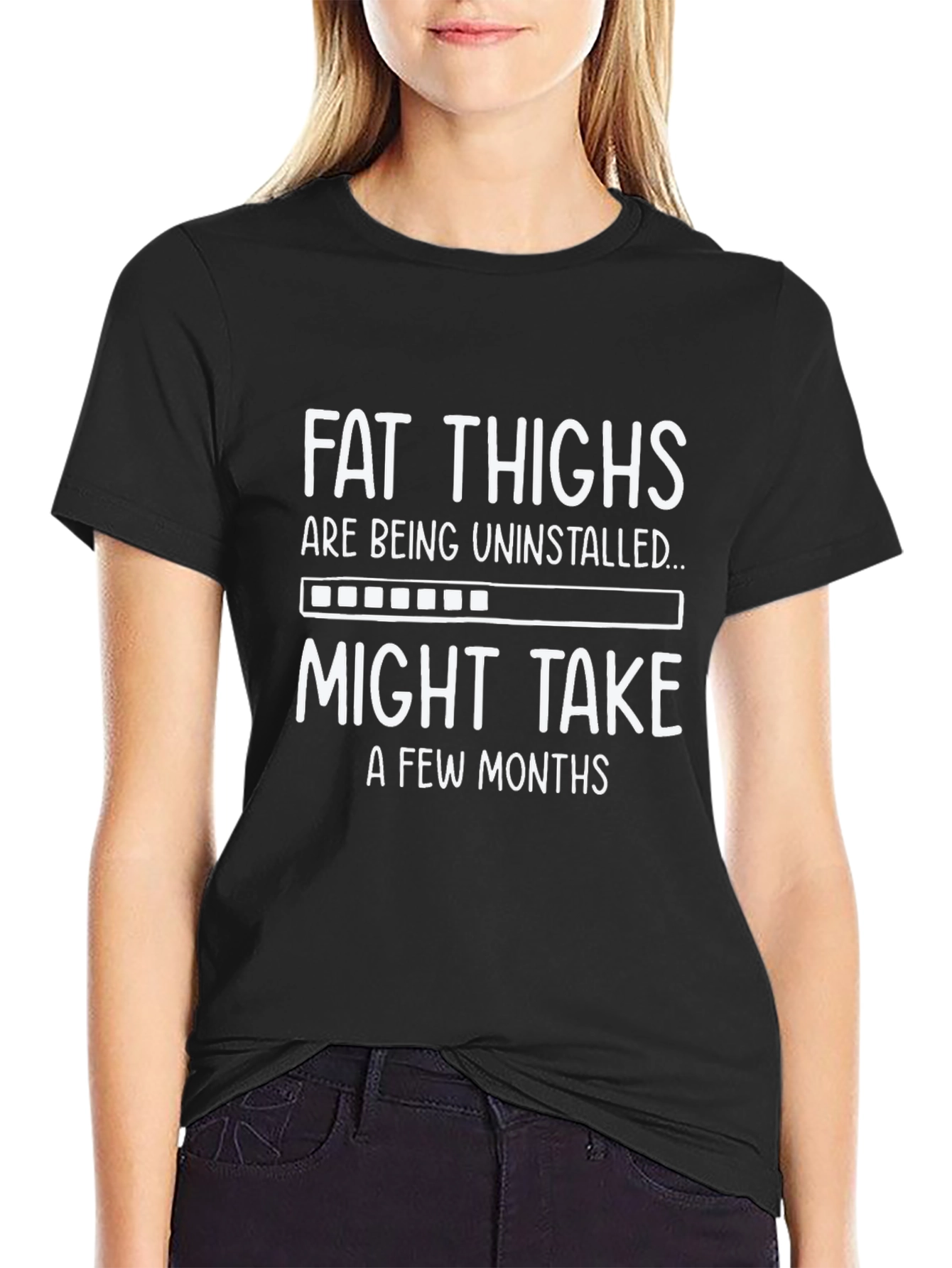 Fat Thighs Uninstalling Graphic Tee